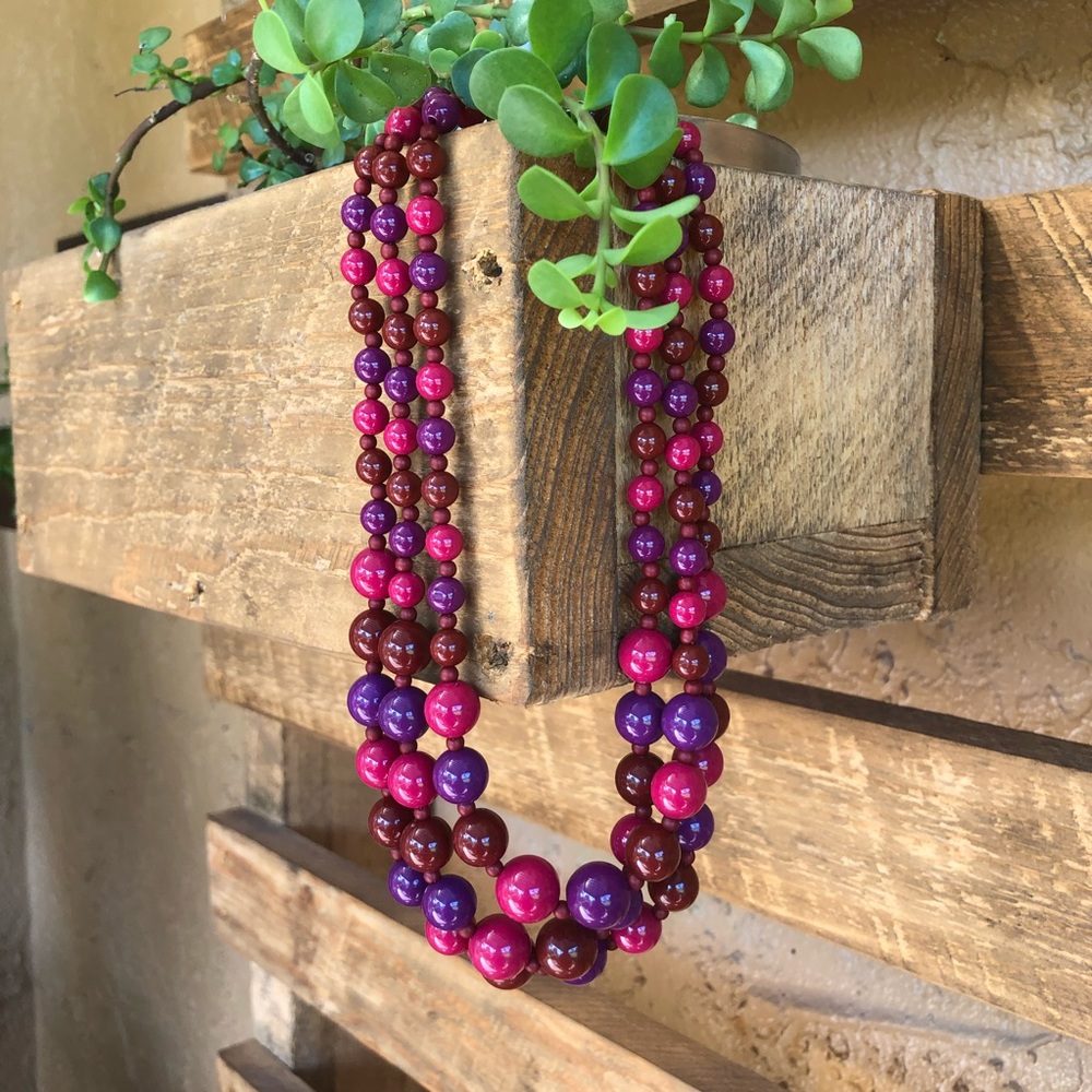 Vintage Neckless | Pink| Purple | Circa 1950